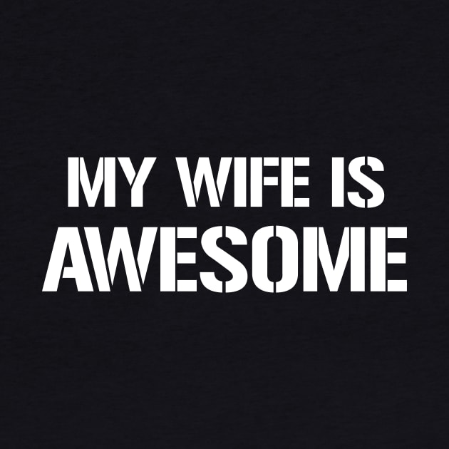 MY WIFE IS AWESOME by Mariteas